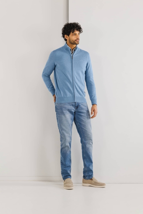 State of Art cardigan plain knit